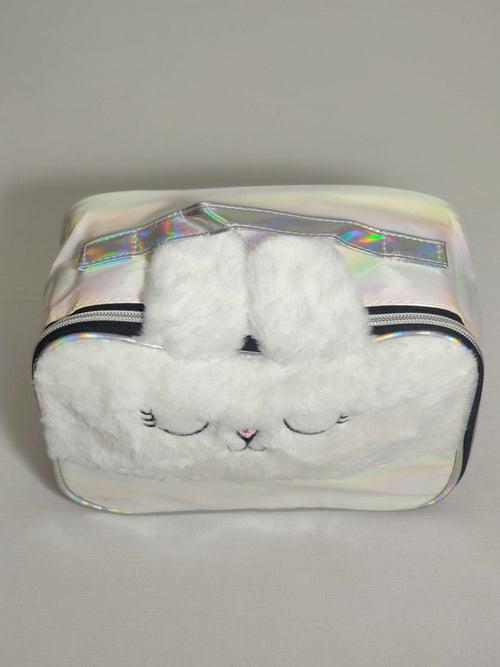 DecorADDA Kitty Fur Top Cosmetic Organizer Bag