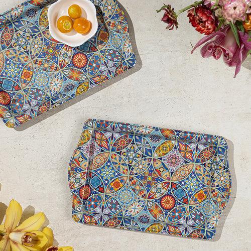 Elior Metal Serving Tray - Set of 2