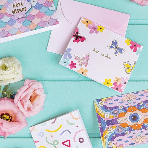 Blush Fold Cards & Envelope Set - Set of 20/ Set of 60