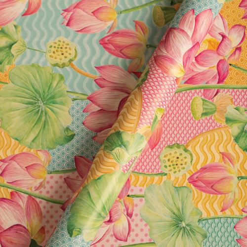 Love & Lotus Wrapping Papers - Set of 20 / Set of 40