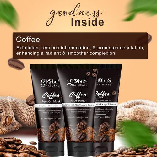 Globus Naturals Coffee Trio Kit 300 gm with Chocolate Box