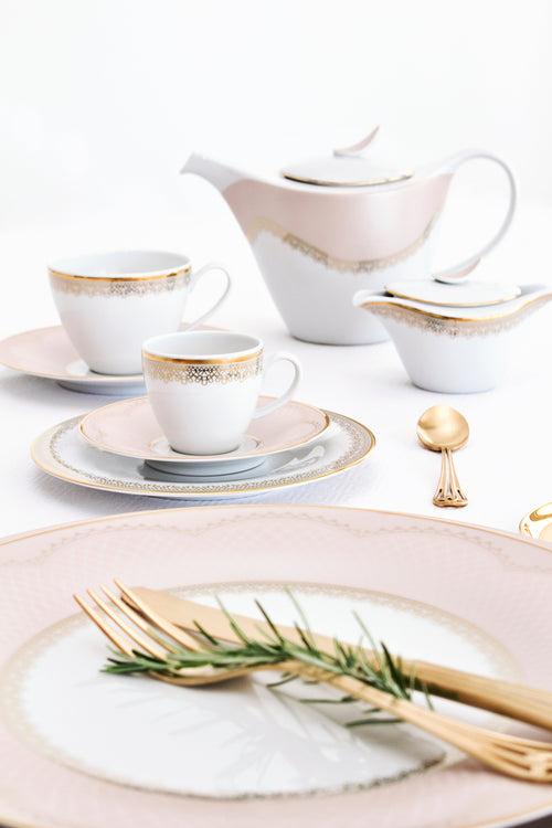 Grace Set of 4 Tea Cups and Saucers