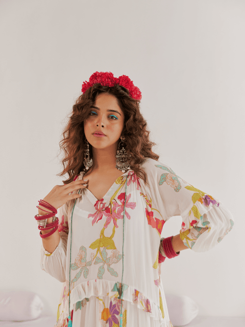 Mitali Wadhwa- Floral fantasy dress