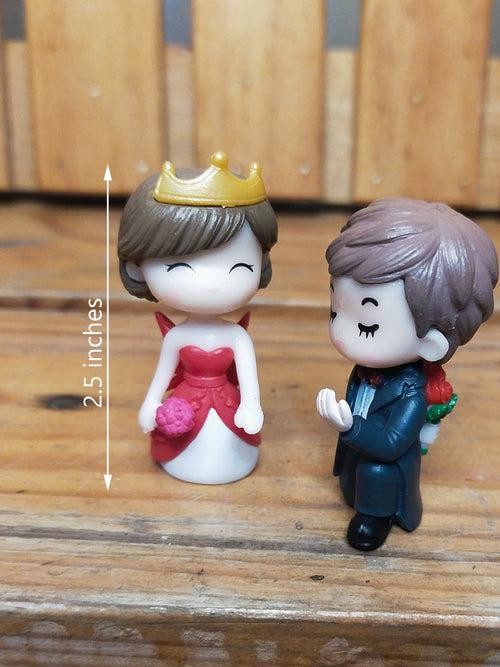 Miniature Garden Toy - The Proposal (Couple Dolls)