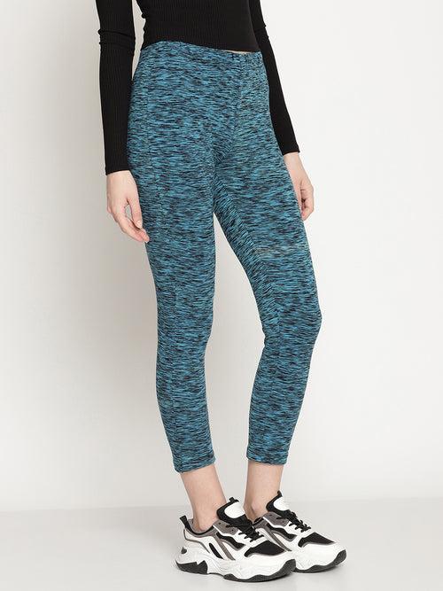 Wolfpack Royal Blue 3/4th Women Leggings