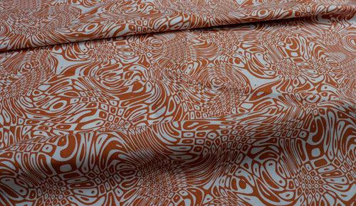 Brown Printed Cotton Unstitched Men's Shirt Piece (Width 58 Inch | 1.60 Meters)