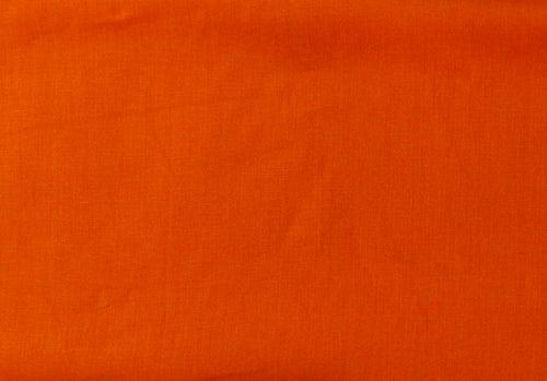 Orange Plain Dyed Linen Unstitched Men's Shirt Piece (Width 58 Inch | 1.60 Meters)