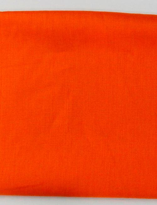 Orange Plain Dyed Linen Unstitched Men's Shirt Piece (Width 58 Inch | 1.60 Meters)