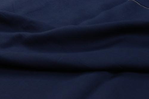 Dark Blue Plain Dyed Cotton Linen Unstitched Men's Shirt Piece (Width 58 Inch | 1.60 Meters)