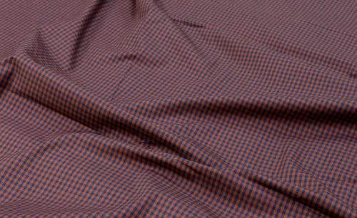 Brown Yarn Dyed Checks Cotton Unstitched Men's Shirt Piece (Width 58 Inch | 1.60 Meters)