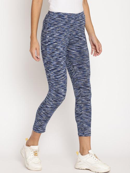 Wolfpack Dark Navy 3/4th Women Leggings