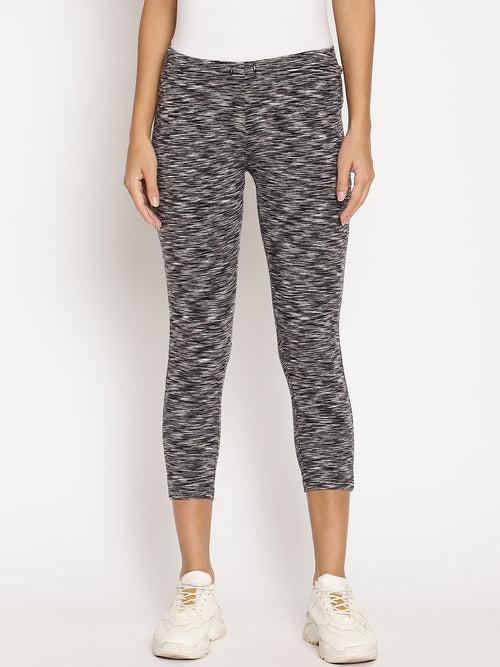 Wolfpack Grey 3/4th Women Leggings