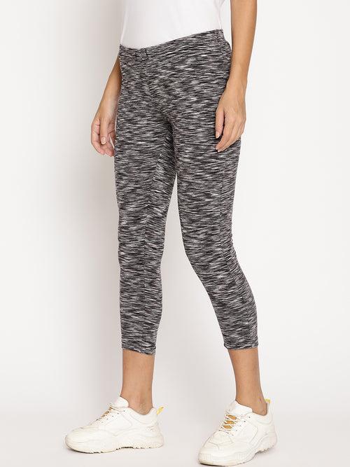 Wolfpack Grey 3/4th Women Leggings