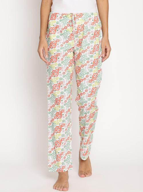 Wolfpack Women Multicolor Printed Night Pant