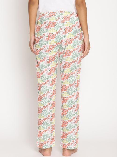 Wolfpack Women Multicolor Printed Night Pant