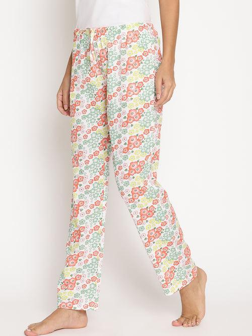 Wolfpack Women Multicolor Printed Night Pant