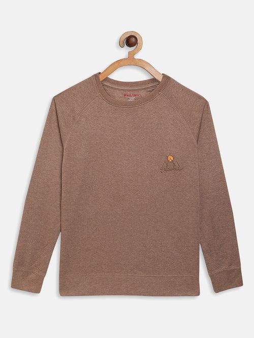 Wolfpack Kids Brown Plain Sweatshirt