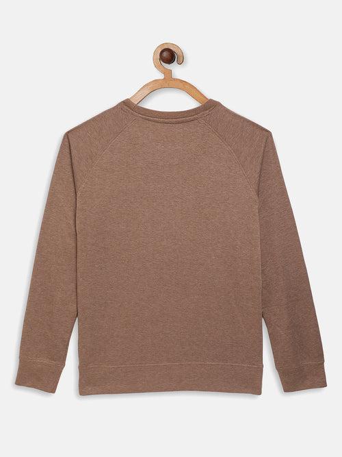 Wolfpack Kids Brown Plain Sweatshirt