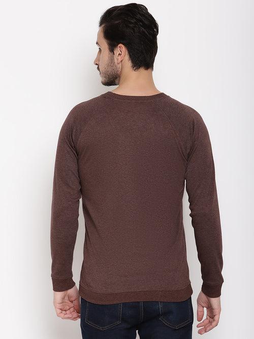 Wolfpack Men Wanderer Burgundy Solid Sweatshirt