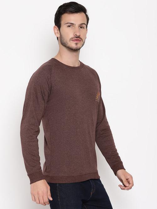 Wolfpack Men Wanderer Burgundy Solid Sweatshirt