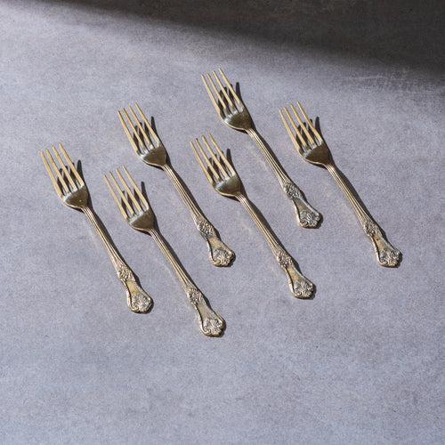 Gift Box of Cutlery (Engraved Brass Forks & Spoons)