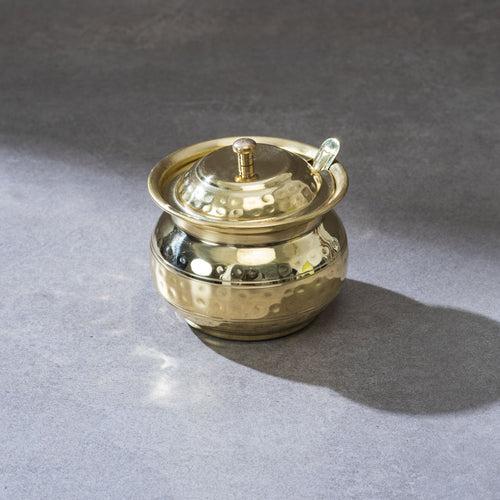 Brass Dosa Tawa And Brass Ghee Pot Combo