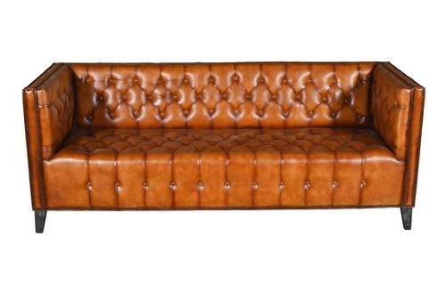 Duraster Chesterfield Traditional Three Seater Sofa (Vintage Brown) #100