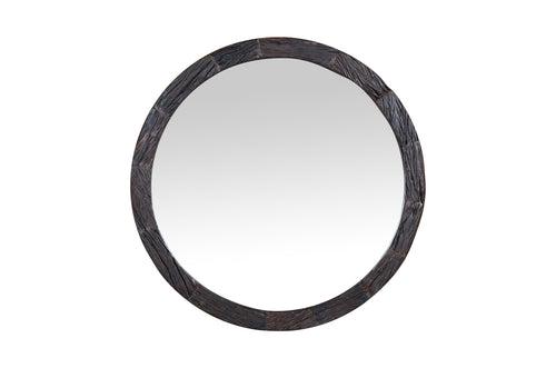 Duraster Rustic Round Wall Mirror #1