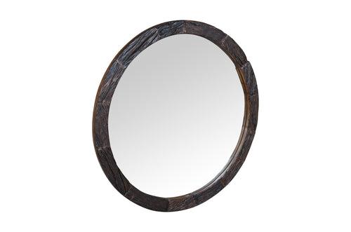 Duraster Rustic Round Wall Mirror #1