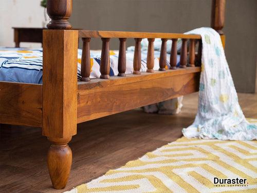Duraster Vismit Solid Sheesham Wood Four-Poster King size Bed #6