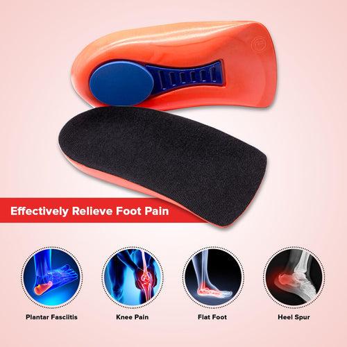 Dr Foot | Insole for Shoes Men | Arch Support for Flat Feet | Flat Feet Arch Support Insole | Shoe Insole | Insoles for Men | Plantar Fasciitis|Arthritis Pain Relief Product|Orthotics|Large-Pack Of 2