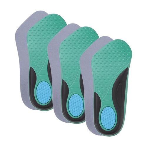 Dr Foot | Insole for Shoes Men | Arch Support for Flat Feet | Flat Feet Arch Support Insole | Shoe Insole | Gel Insoles for Men | Plantar Fasciitis | Memory Foam Insole | Small - Pair of 3