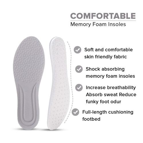 Dr Foot Air-Pillow® Insoles | Comfortable, Porous, and Breathable Insoles for Sports | Shock Absorption for Reduced Impact | Soothing Sensation | Relieves Foot Fatigue | - 1 Pair - (Medium Size)