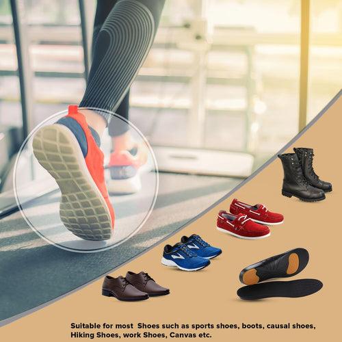 Dr Foot Stabilizing Support Insoles | Breathable Fabric for Dry Feet | Dual-Layer Foam Cushion Design | Maximum Comfort | Gel Forefoot | Heel for Impact Protection | - 1 Pair - (Small Size)