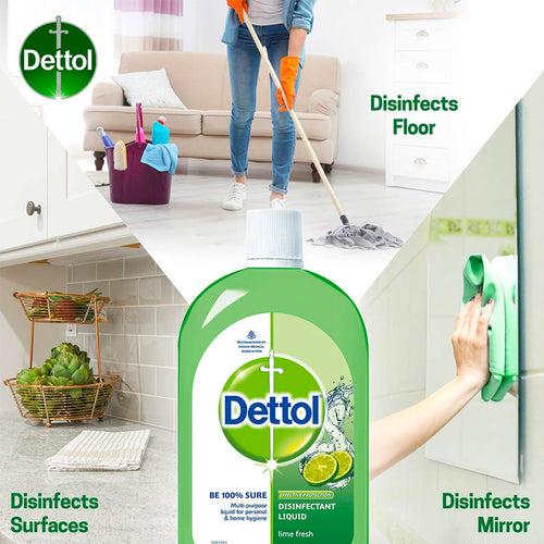 Dettol Liquid Disinfectant Cleaner for Home, Lime Fresh, 500ML