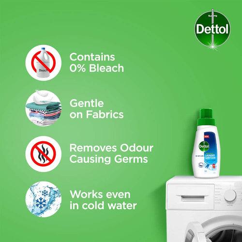 Dettol After Detergent Wash Liquid Laundry Sanitizer, Fresh Linen - 480ml