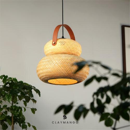 Stupa : Unique handmade Woven Hanging Pendant Light, Natural/Bamboo Pendant Light for Home restaurants and offices.
