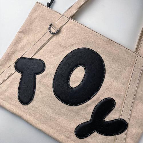 TOY Leather Canvas - Tote Bag