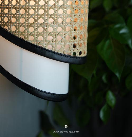 Valor - Unique handmade Woven Wall Sconce Light, Natural/Bamboo Wall Sconce Light for Home restaurants and offices.