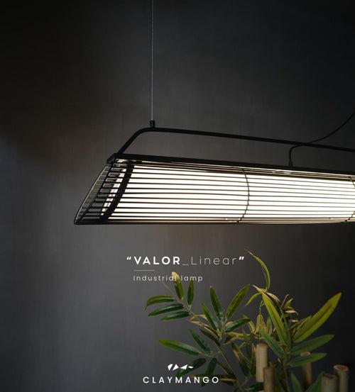 Valor Linear - Industrial Pendant lamp for Home, restaurants and offices.