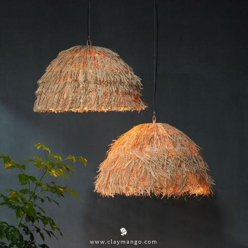 Morocco : Unique handmade Woven Hanging Pendant Light, Natural/Cane Pendant Light for Home restaurants and offices (1 piece)