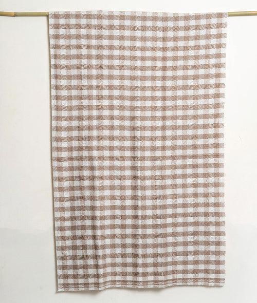 Camel Checks Patterned Super Soft Woolen Muffler