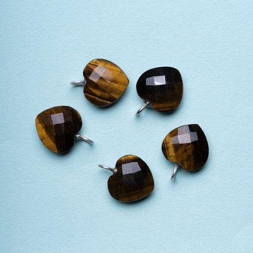 OMVAI : "HEART" Healing Pendant : Tiger Eye