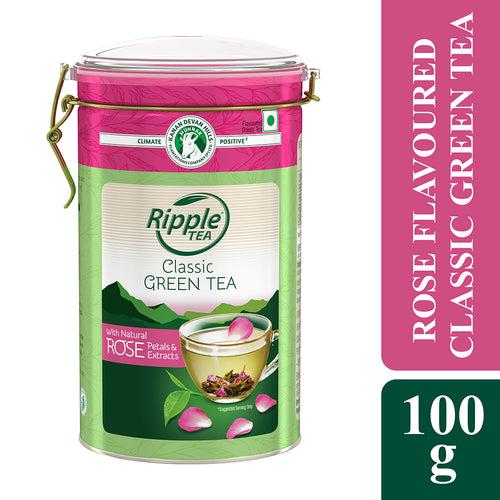 Classic Green Tea With Natural Rose Petals and Extracts - 100 g
