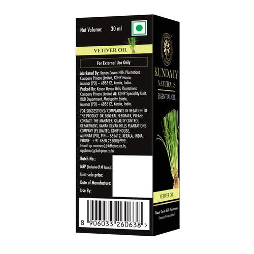 Kundaly Naturals Vetiver Oil - 30 ml