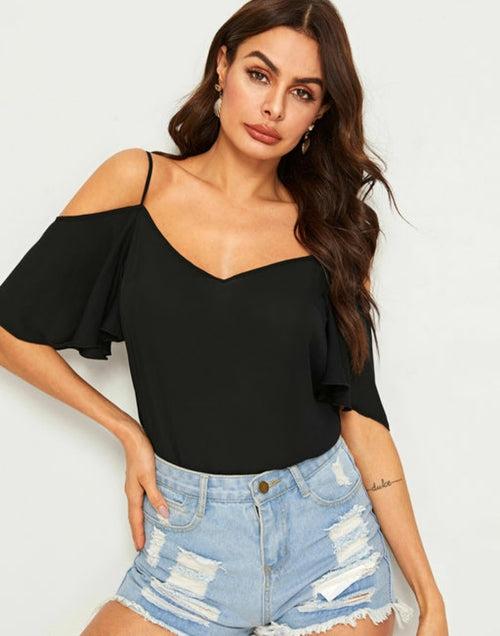 Stylish Cynthia Butterfly Sleeves Boho Top