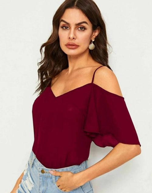 Stylish Cynthia Butterfly Sleeves Boho Top