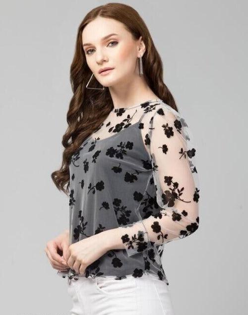 Gorgeous Women Flower Print Designer Dress