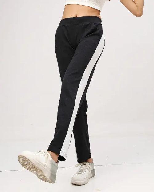 Dark Grey Strip Track Pant