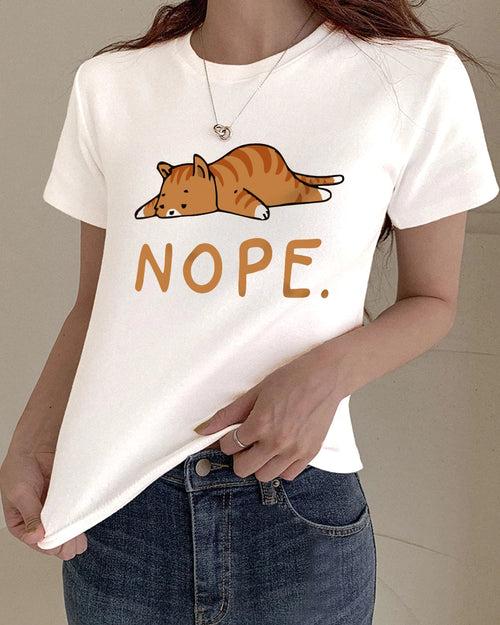 Nope Cat T-Shirt